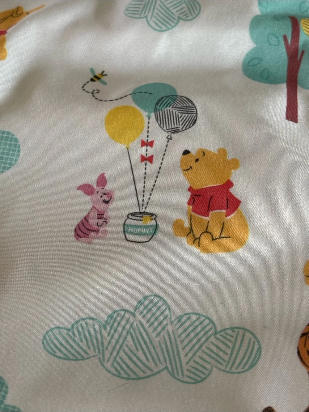 Disney Winnie Pooh Collection Fitted Crib Sheet All Over Pooh Tigger Piglet Bees